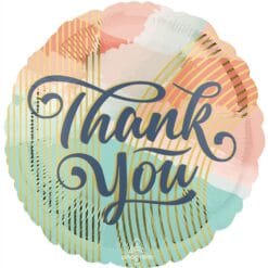 18" RND Thank You Pastel Clouds Foil Balloon