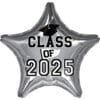 18&Quot; Str Class Of 2025 Silver Balloon