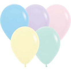 11" Pastel Matte Assorted Colors Latex Balloons 25CT
