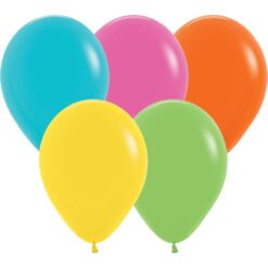 11" Tropical Deluxe Assorted Colors Latex Balloons 25CT