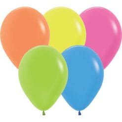 11" NEON Assorted Colors Latex Balloons 25CT