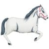 43" SHP White Horse Foil Balloon