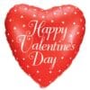 36&Quot; Hrt Hvd Red/Silver Hearts Foil Bln