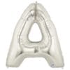 40" SHP Letter A Silver Foil Balloon 1 40&Quot; Shp Letter A Silver Foil Balloon