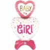 28&Quot; Shp Baby Girl Standup Balloon