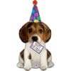 37&Quot; Birthday Puppy Shape Jumbo Foil Balloon