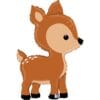 31&Quot; Woodland Deer Shape Jumbo Foil Balloon