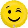 18&Quot; Rnd Emoji Wink Foil Balloon