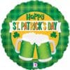 18&Quot; Rnd St Pats Green Beer Mylar Balloon