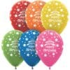11&Quot; Prt Birthday Cake Astd Latex Balloons 50Ct