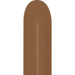 260 Deluxe Coffee Brown Latex Balloons 50CT
