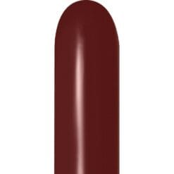 260S Deluxe Merlot Latex Twisting Balloons 50CT