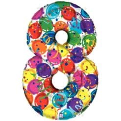 40" NBR Party Megaloon #8 Foil Balloon