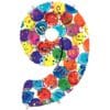 40" NBR Party Megaloon #9 Foil Balloon