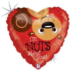 18" HRT Nuts About You Squirrel Foil BLN