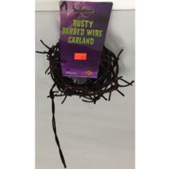 Barbed Wire Garland Rusty 12FT