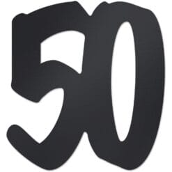 50 Silhouette Black 12"
