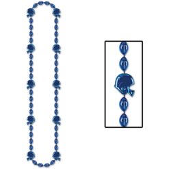 Football Beads Blue 36" 1PC