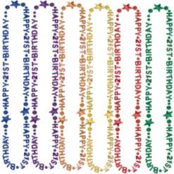 21st Birthday Beads-Of-Expression 36"