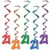 21 Whirl Danglers Astd Colors 5Ct