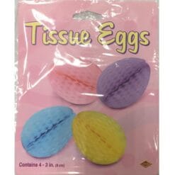 Tissue Pastel Eggs 3" 4CT