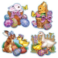 Easter Cutouts Astd ~16" 4CT