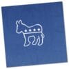 Democratic Donkey Blue Lnch Napkins 16Ct
