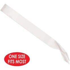 Make Your Own Satin Sash, White 13 Make Your Own Satin Sash, White