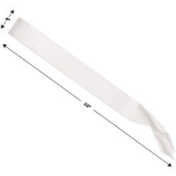 Make Your Own Satin Sash, White 10 Make Your Own Satin Sash, White