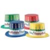 Happy Birthday Plastic Top Hat, Astd