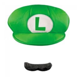 Luigi Hat & Mustache Adult