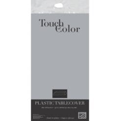 S Silver Tablecover 54X108 Plastic