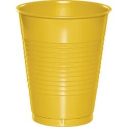 SB Yellow Cups Plastic 16OZ 20CT