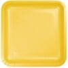 SB Yellow Plate Paper SQR 7" 18CT