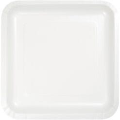 White Plate Paper SQR 9" 18CT