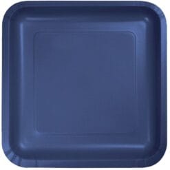Navy Plate Paper SQR 9" 8CT
