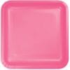 Candy Pink Plate Paper Sqr 9&Quot; 18Ct