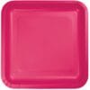 Hot Magenta Plate Paper SQR 9" 18CT 1 Hot Magenta Plate Paper Sqr 9&Quot; 18Ct