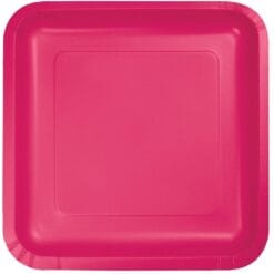 Hot Magenta Plate Paper SQR 9" 18CT