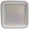 Glitz Silver Plates SQR 9" 8CT 1 Glitz Silver Plates Sqr 9&Quot; 8Ct