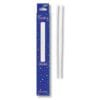 Skiny Party Candles White 7.75"