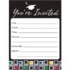Mod Grad Invitations 8Ct