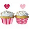 Candy Hearts Picks & Cupcake Wrappers 12CT