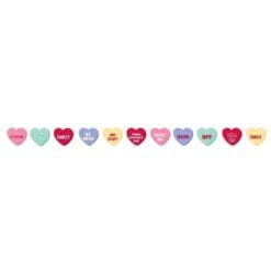 Banner Ribbon Candy Hearts