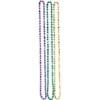 Mardi Gras Round Axe Beads 17" 3CT 1 Mardi Gras Round Axe Beads 17&Quot; 3Ct
