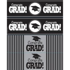 Congrats Grad Bottle Labels 8CT