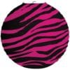 Black &Amp; Pink Zebra Paper Lantern 12&Quot;