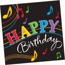Dancing Music Notes Napkins Lunch 16CT