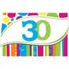 Bright & Bold Invitations 30yo 8CT