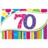 Bright & Bold Invitations 70yo 8CT